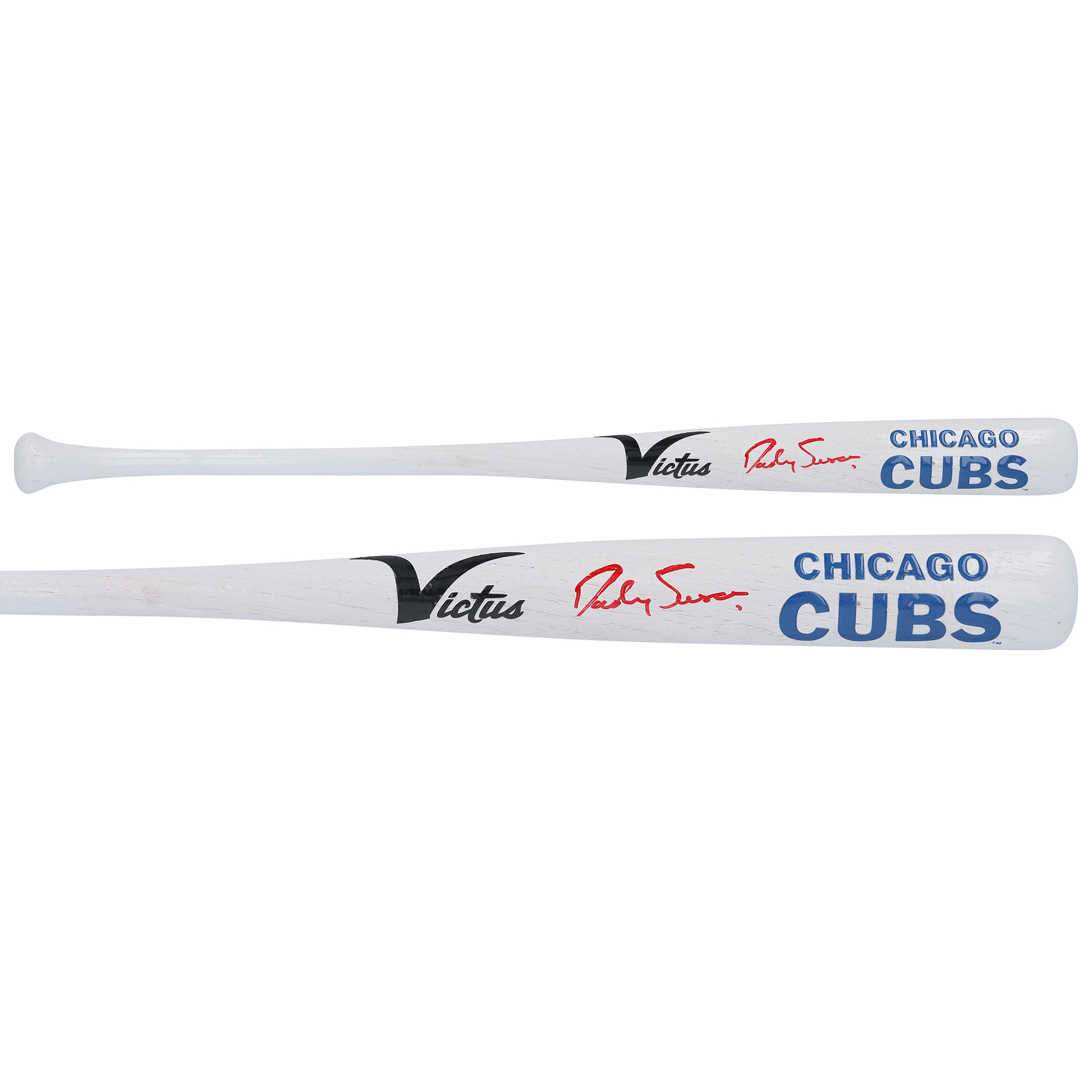 Dansby Swanson Chicago Cubs Autographed Victus Team ID Mini Bat