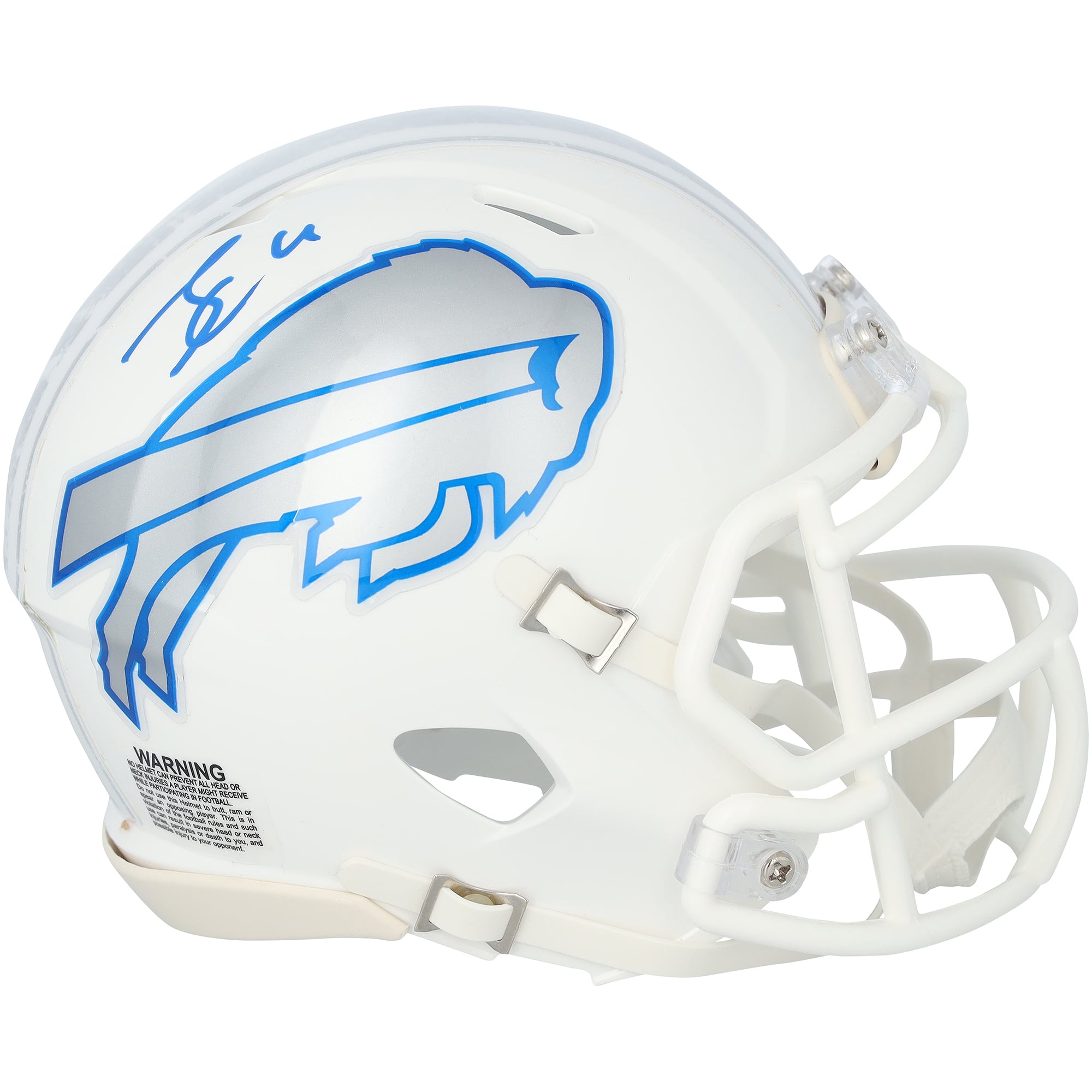 James Cook III Buffalo Bills Autographed Riddell Rivalry Speed Mini Helmet
