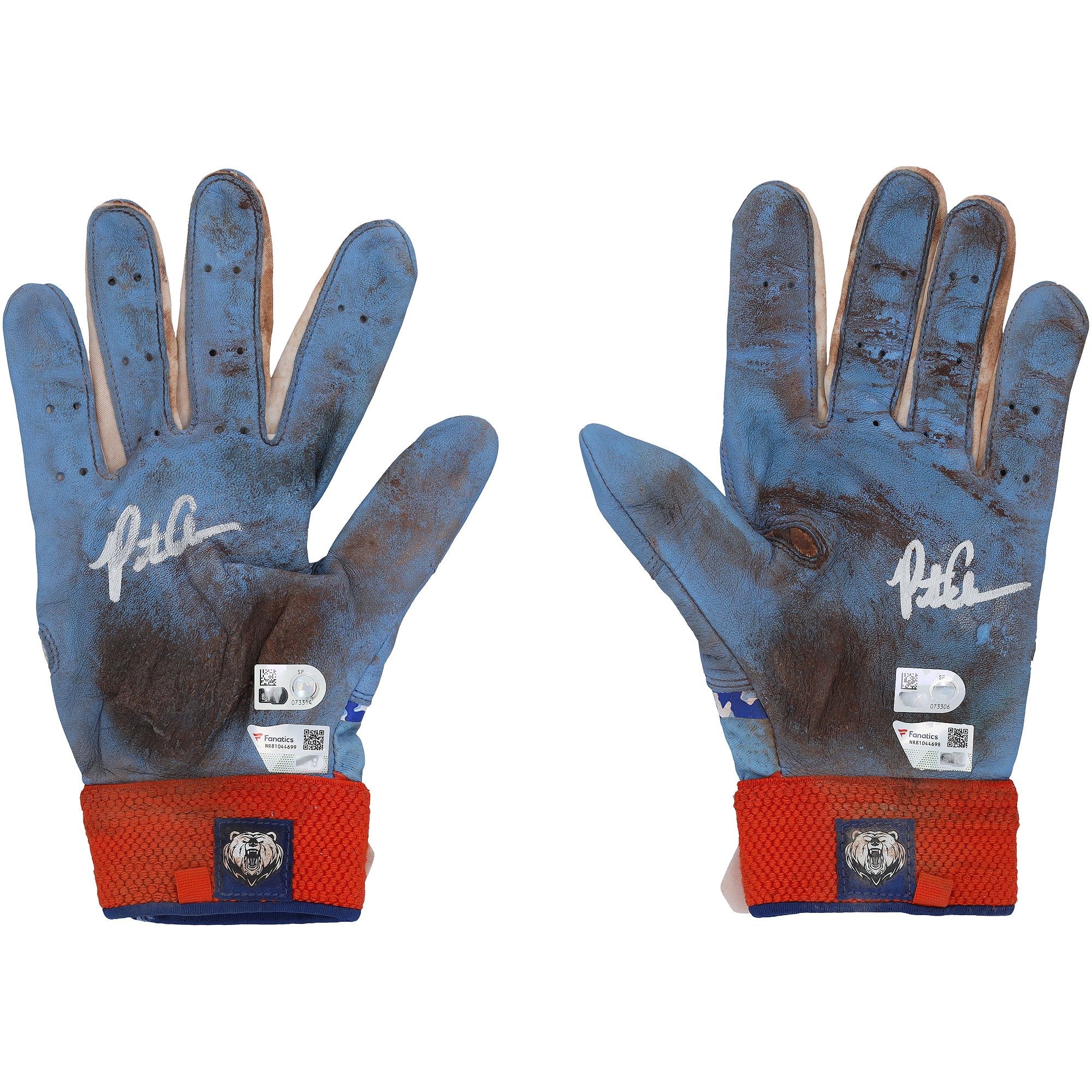 Pete Alonso New York Mets Autographed Game-Used Blue/ Nike Batting Gloves from the 2025 MLB Season