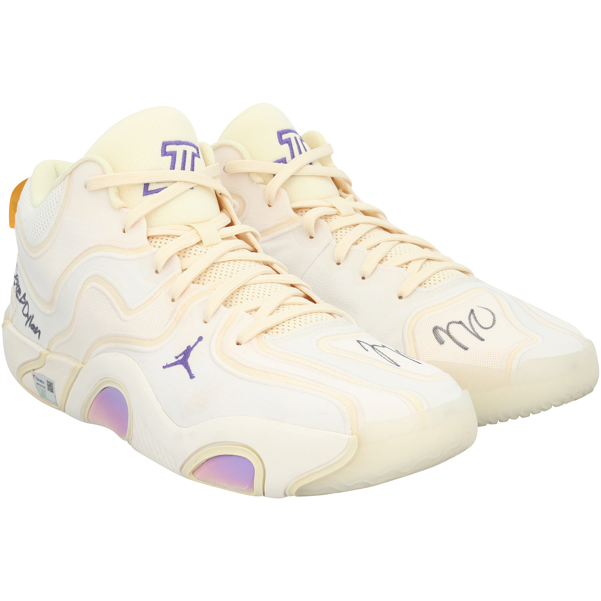 Jayson Tatum Boston Celtics Autographed Game-Used Tan Jordan Shoes vs. Philadelphia 76ers on February 20, 2025