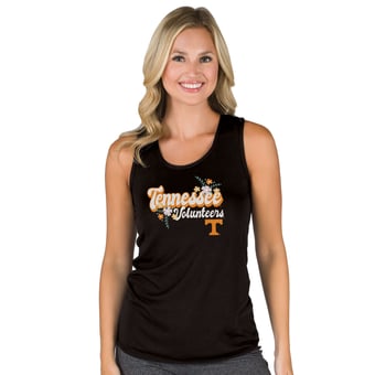 Women's Concepts Sport Black Tennessee Volunteers Marathon Racerback Tank Top