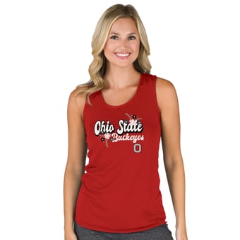 Women's Concepts Sport Scarlet Ohio State Buckeyes Marathon Racerback Tank Top