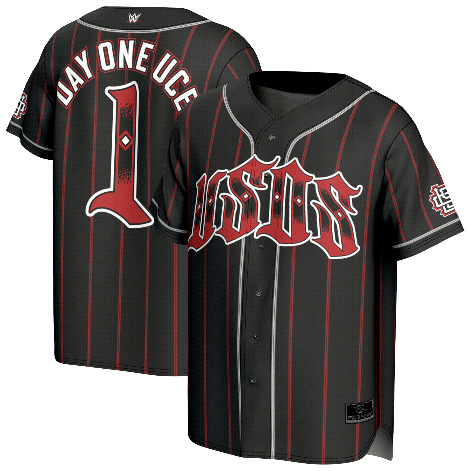Youth ProSphere Black The Usos Tag Team Champions Fashion Baseball Jersey Youth ProSphere Black The Usos Tag Team Champions Fashion Baseball Jersey