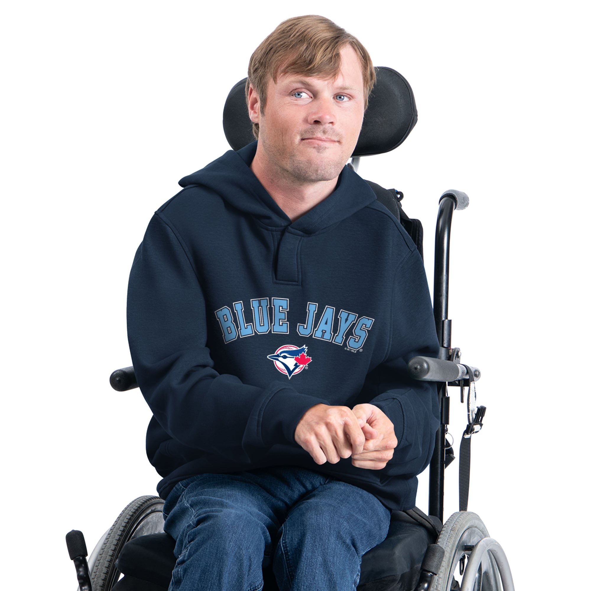 Men's G-III Sports by Carl Banks Navy Toronto Blue Jays Adaptive Fan Favorite Fleece Hoodie