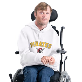 Men's G-III Sports by Carl Banks White Pittsburgh Pirates Adaptive Fan Favorite Fleece Hoodie