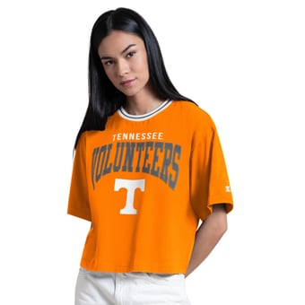 Women's Starter Tennessee Orange Tennessee Volunteers Ace Cropped T-Shirt
