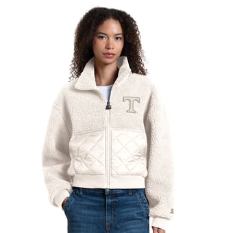 Women's Starter White Tennessee Volunteers Journeyman Sherpa Full-Zip Jacket