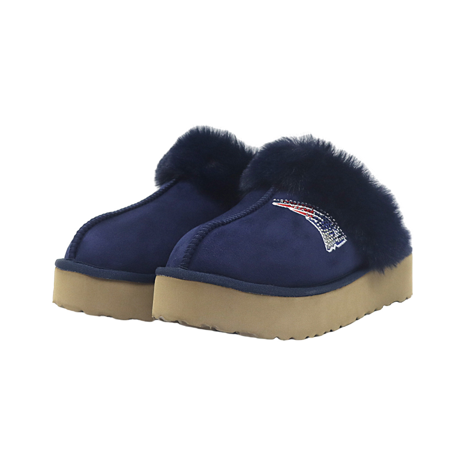 Unisex FABGATING by Cuce  Navy New England Patriots Team Color Slipper Boots