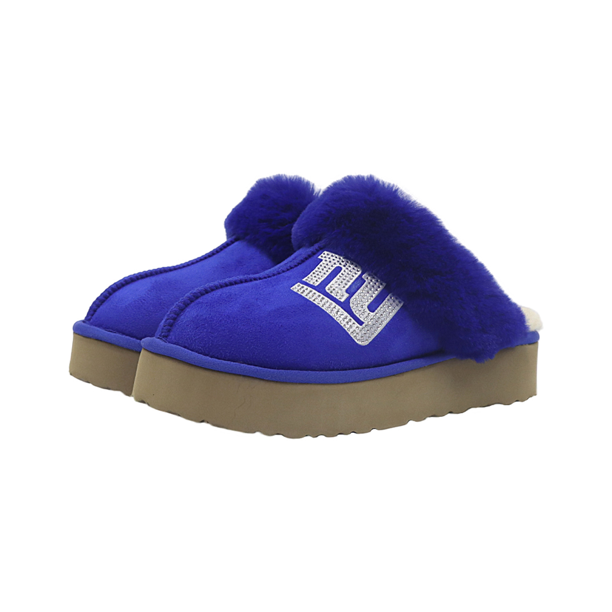 Unisex FABGATING by Cuce  Blue New York Giants Team Color Slipper Boots