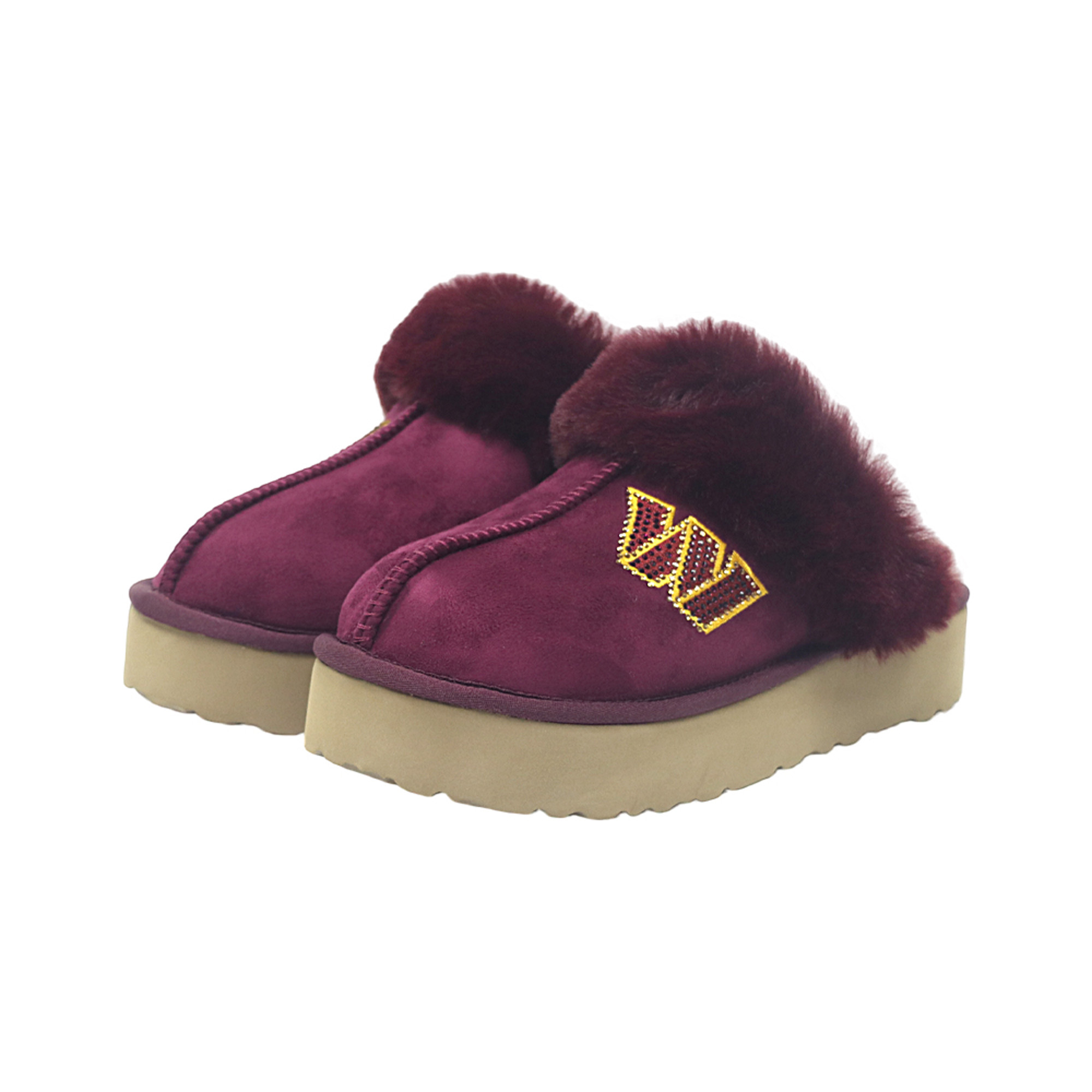 Unisex FABGATING by Cuce  Burgundy Washington Commanders Team Color Slipper Boots