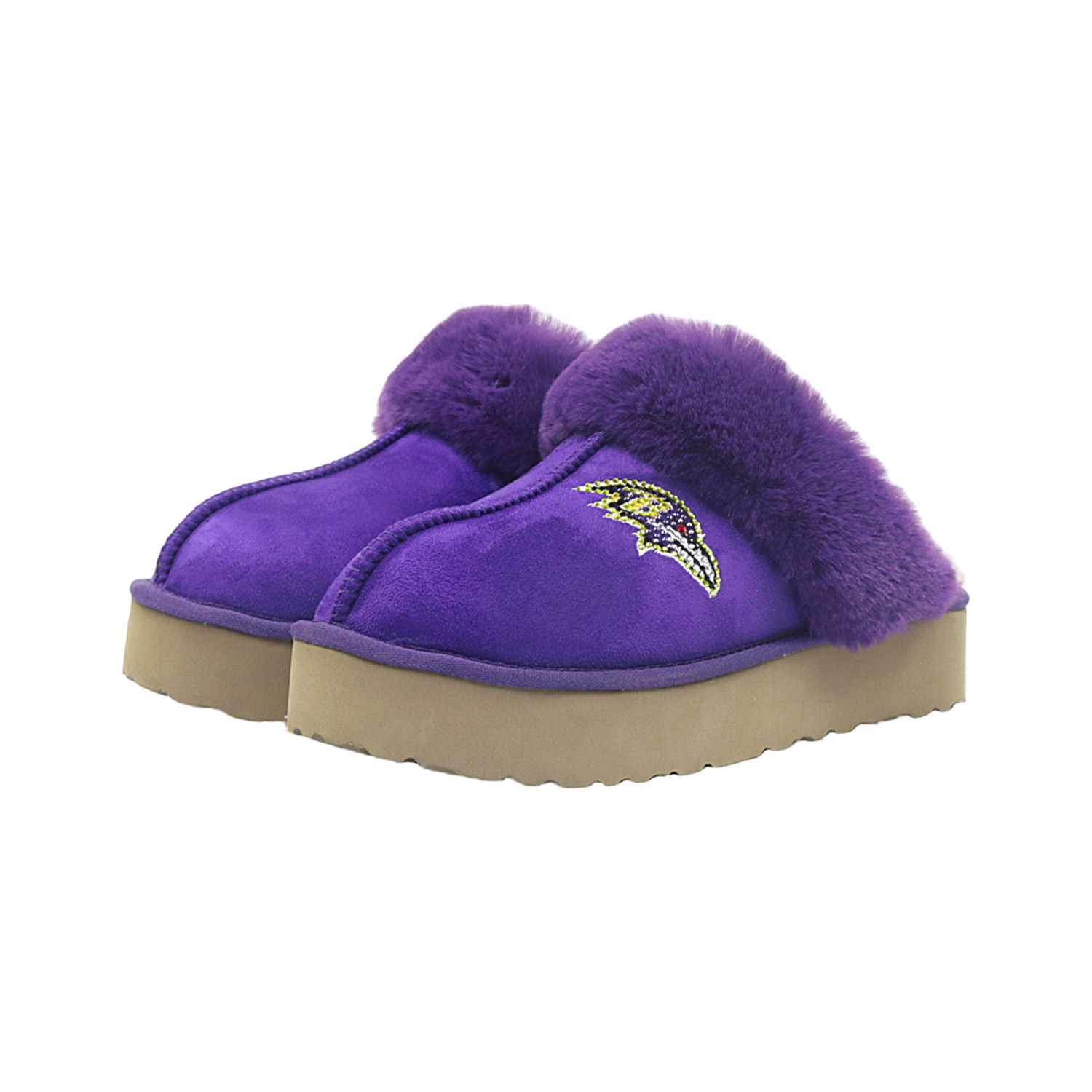 Unisex FABGATING by Cuce  Purple Baltimore Ravens Team Color Slipper Boots