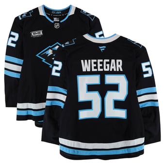 MacKenzie Weegar Utah Mammoth Game-Used #52 Black Set 2 Jersey Worn During Games Played Between January 11 and March 26, 2026