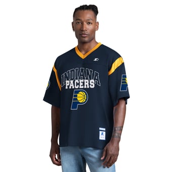 Men's Starter Navy Indiana Pacers Game Day V-Neck T-Shirt