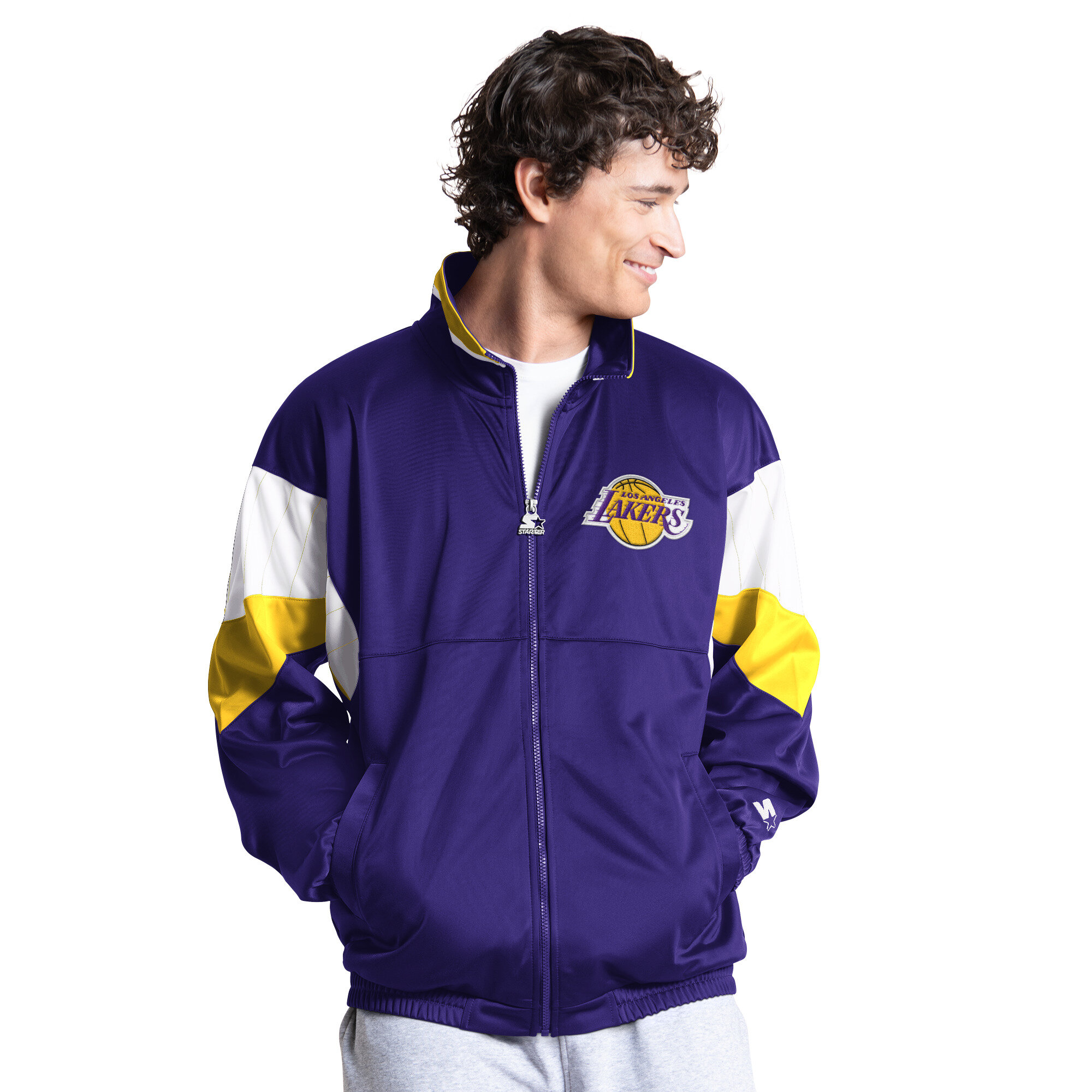 Starter Men's Purple Los Angeles Lakers Legacy Full-Zip Track Jacket - Purple