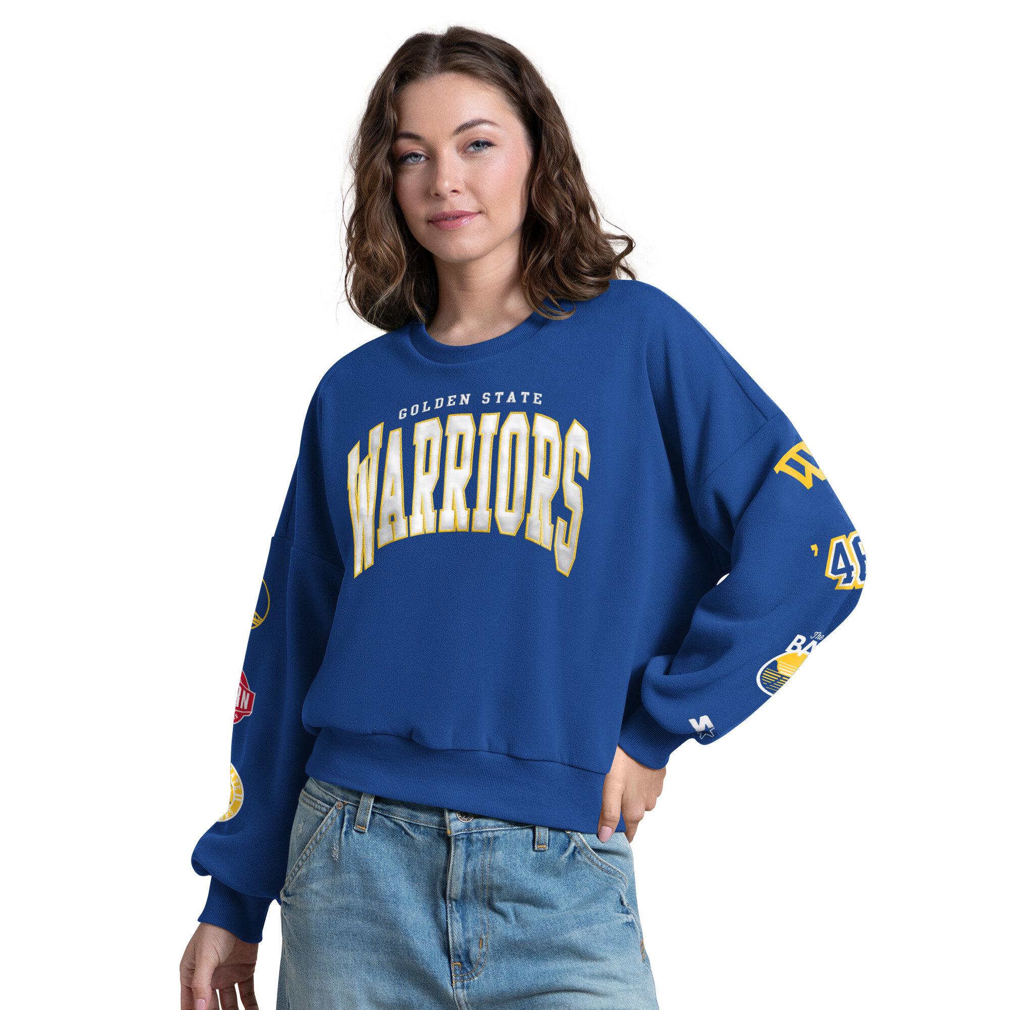 Starter Women's Royal Golden State Warriors Fan Catch Sweatshirt - Royal