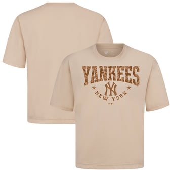 Unisex Levelwear Khaki New York Yankees 2026 Armed Forces Day Camo Luxe Signature Archway Knit T-Shirt