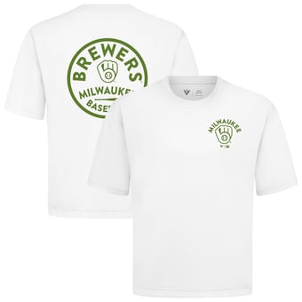 Unisex Levelwear White Milwaukee Brewers 2026 Armed Forces Day Transit Luxe Signature Archway Knit T-Shirt