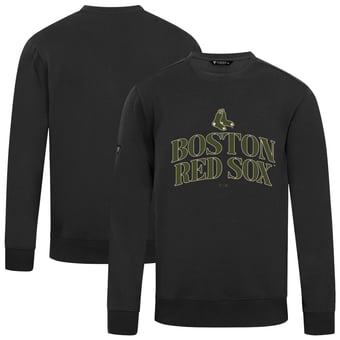 Men's Levelwear Black Boston Red Sox 2026 Armed Forces Day Stencil Arch Zane Sweatshirt