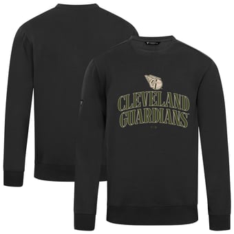 Men's Levelwear Black Cleveland Guardians 2026 Armed Forces Day Stencil Arch Zane Sweatshirt