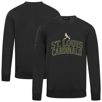Men's Levelwear Black St. Louis Cardinals 2026 Armed Forces Day Stencil Arch Zane Sweatshirt