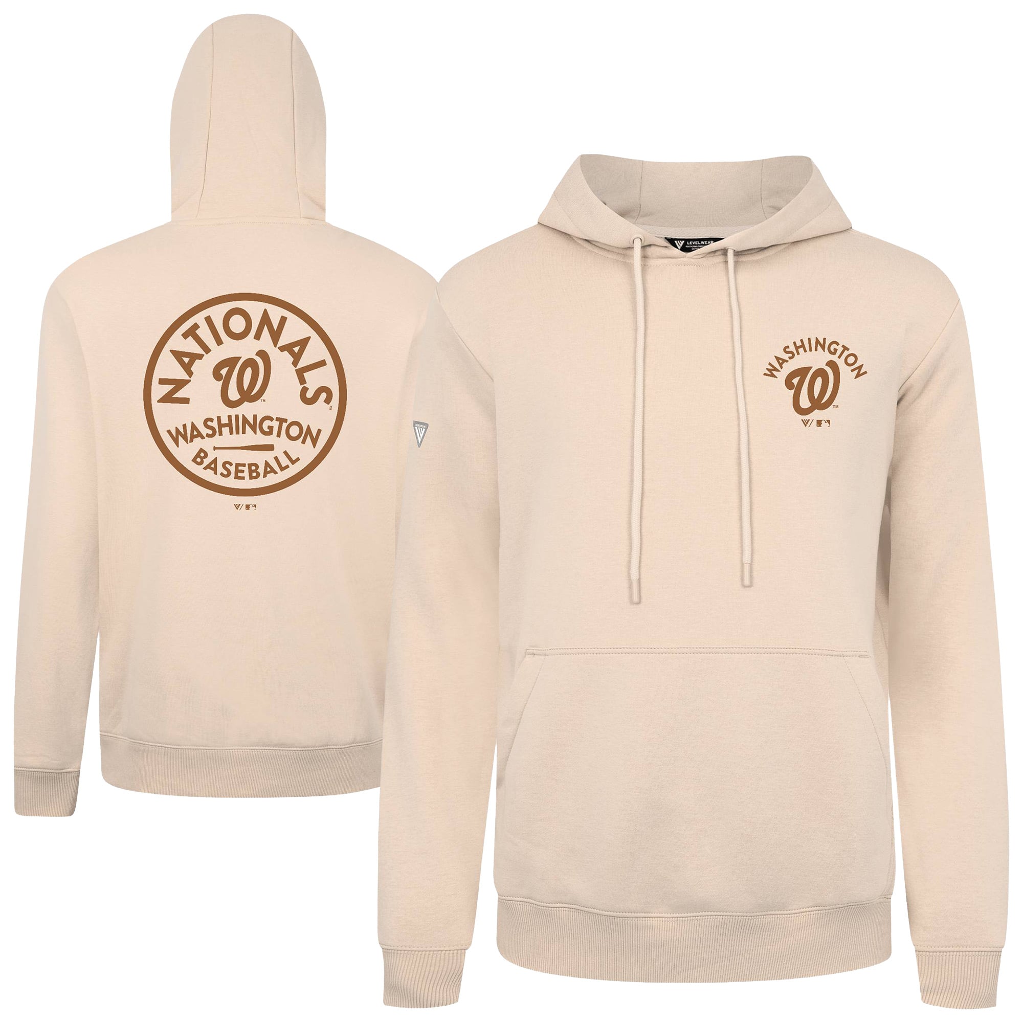 Men's Levelwear Khaki Washington Nationals 2026 Armed Forces Day Transit Podium Hoodie