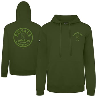 Men's Levelwear Green Kansas City Royals 2026 Armed Forces Day Transit Podium Hoodie