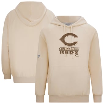 Men's Levelwear Khaki Cincinnati Reds 2026 Armed Forces Day Sortie Connect Raglan Hoodie