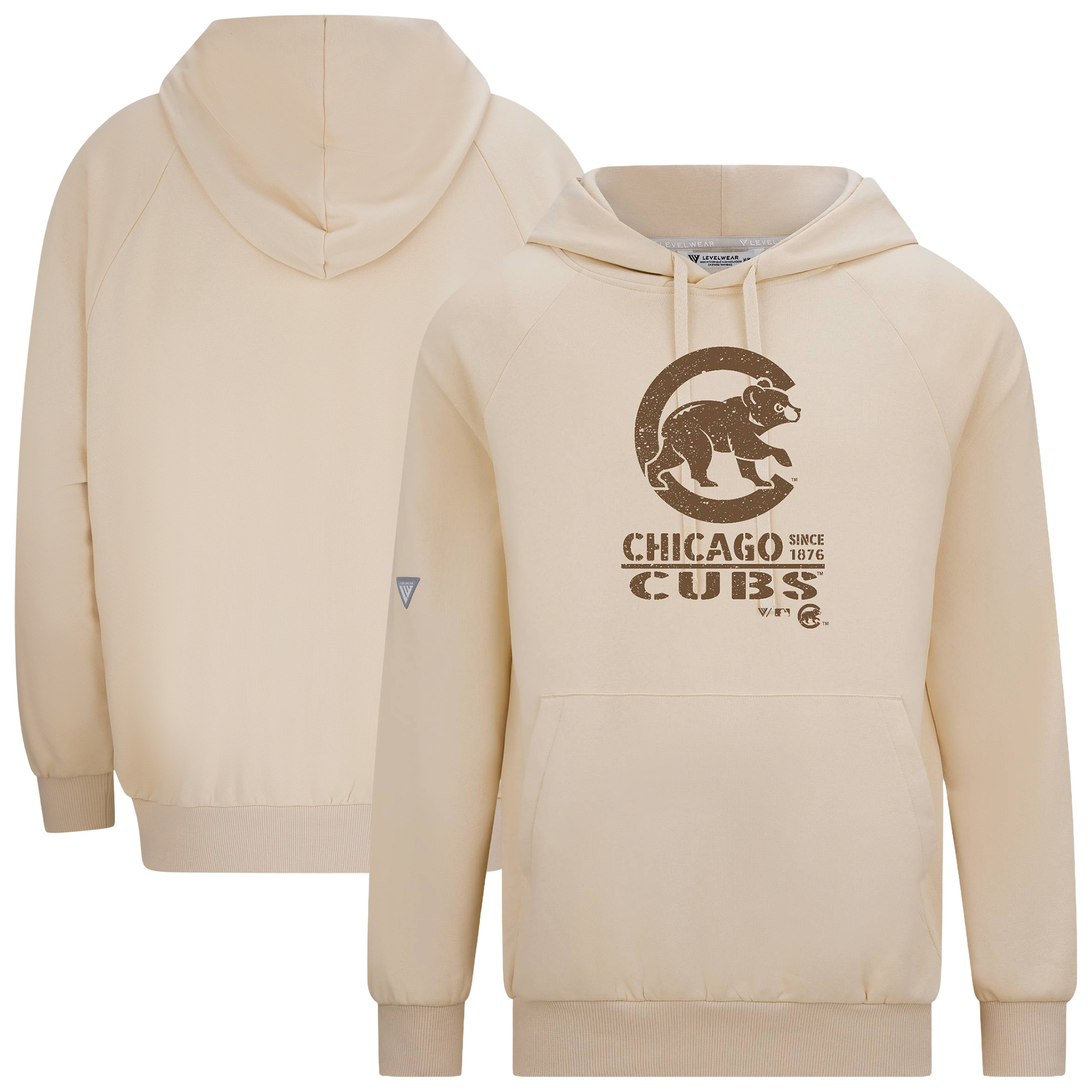 Men’s Levelwear Khaki Chicago Cubs 2026 Armed Forces Day Sortie Connect Raglan Hoodie Men’s Levelwear Khaki Chicago Cubs 2026 Armed Forces Day Sortie Connect Raglan Hoodie
