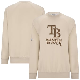 Men's Levelwear Khaki Tampa Bay Rays 2026 Armed Forces Day Sortie Connect Raglan Sweatshirt