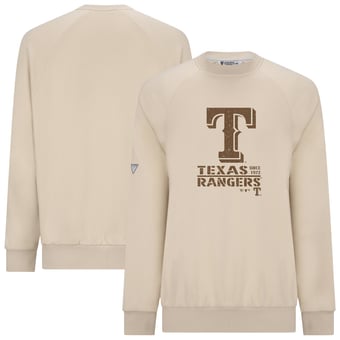 Men's Levelwear Khaki Texas Rangers 2026 Armed Forces Day Sortie Connect Raglan Sweatshirt