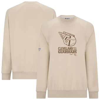 Men's Levelwear Khaki Cleveland Guardians 2026 Armed Forces Day Sortie Connect Raglan Sweatshirt