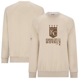 Men's Levelwear Khaki Kansas City Royals 2026 Armed Forces Day Sortie Connect Raglan Sweatshirt