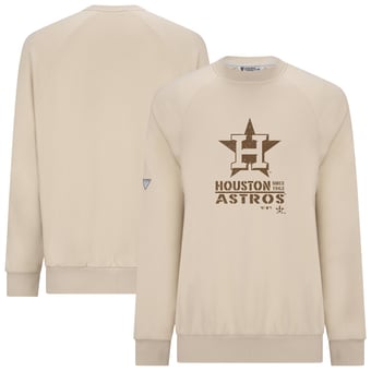 Men's Levelwear Khaki Houston Astros 2026 Armed Forces Day Sortie Connect Raglan Sweatshirt