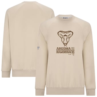 Men's Levelwear Khaki Arizona Diamondbacks 2026 Armed Forces Day Sortie Connect Raglan Sweatshirt