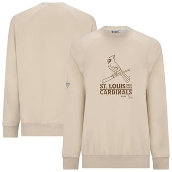 Men's Levelwear Khaki St. Louis Cardinals 2026 Armed Forces Day Sortie Connect Raglan Sweatshirt