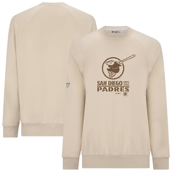 Men's Levelwear Khaki San Diego Padres 2026 Armed Forces Day Sortie Connect Raglan Sweatshirt