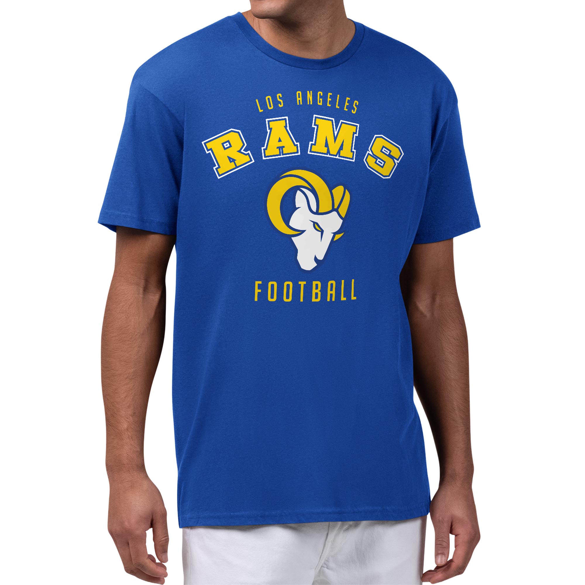 Men's Starter Royal Los Angeles Rams Logo Graphic T-Shirt