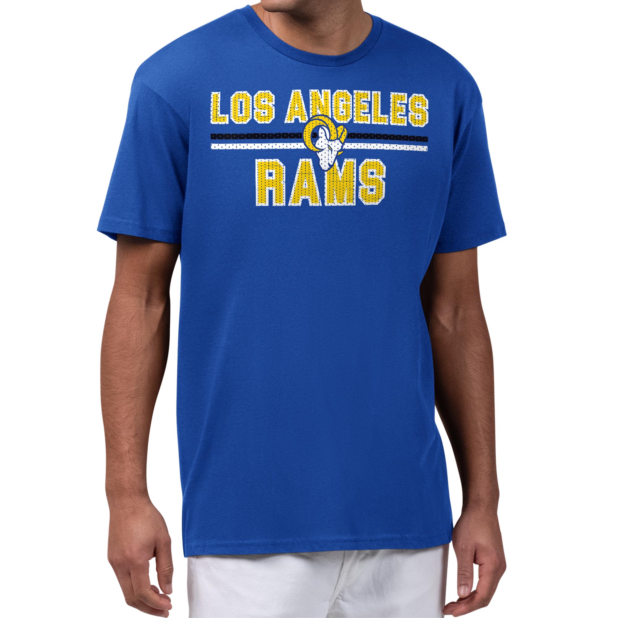 Men's Starter Royal Los Angeles Rams Printed Mesh Graphic T-Shirt