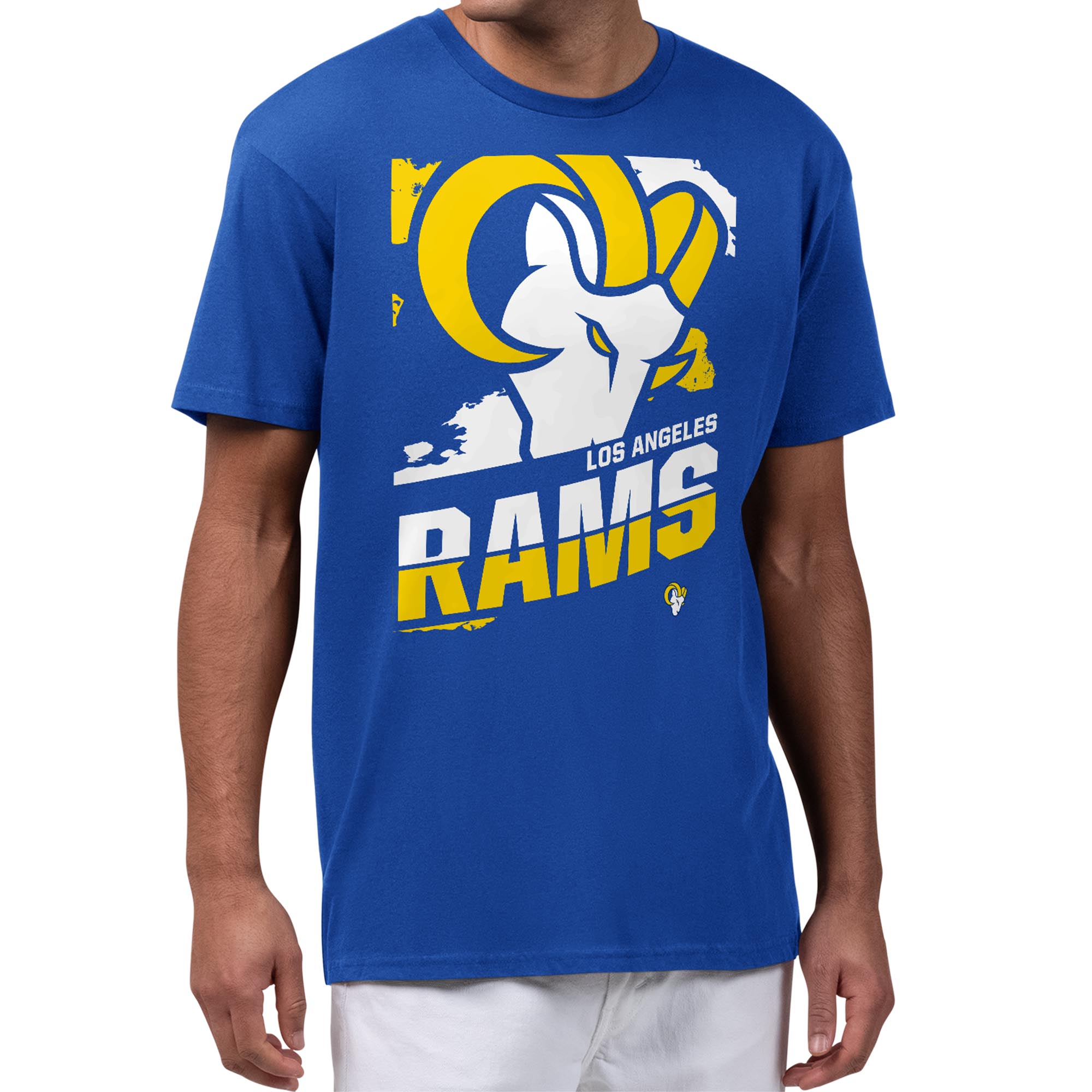 Men's Starter Royal Los Angeles Rams Zoom Graphic T-Shirt