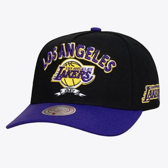 Men's Mitchell & Ness Black Los Angeles Lakers True Legacy Pro Snapback Hat