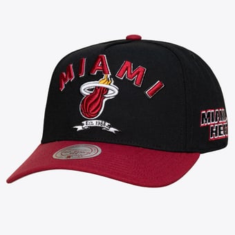 Men's Mitchell & Ness Black Miami Heat True Legacy Pro Snapback Hat