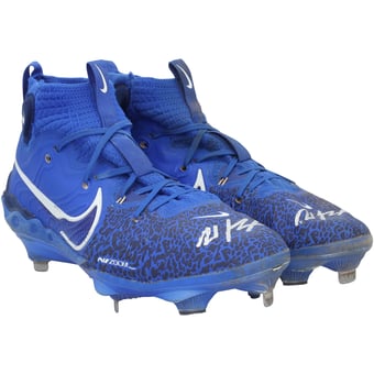 Wyatt Langford Texas Rangers Autographed Game-Used Nike Cleats from the 2025 MLB Season