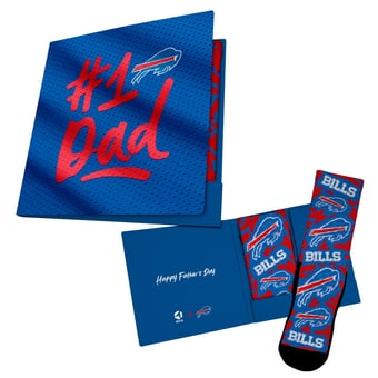Unisex Rock Em  Royal Buffalo Bills #1 Dad Gift Card Socks
