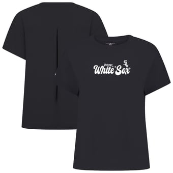 Women's Levelwear  Black Chicago White Sox Verve Valerie Big Script T-Shirt