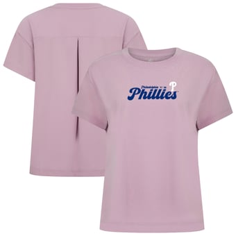 Women's Levelwear  Lavender Philadelphia Phillies Verve Valerie Big Script T-Shirt