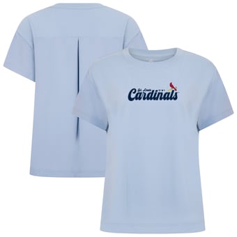 Women's Levelwear  Light Blue St. Louis Cardinals Verve Valerie Big Script T-Shirt
