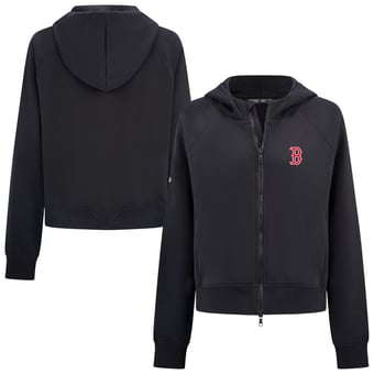 Women's Levelwear  Black Boston Red Sox Insignia 2.0 Judd Raglan Full-Zip Hoodie