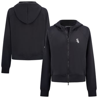 Women's Levelwear  Black Chicago White Sox Insignia 2.0 Judd Raglan Full-Zip Hoodie