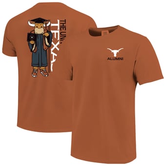 Men's Texas Orange Texas Longhorns Mascot Grad Achievement Unlocked T-Shirt