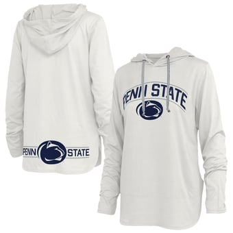 Women's Pressbox White Penn State Nittany Lions Allie Long Sleeve Hooded T-Shirt